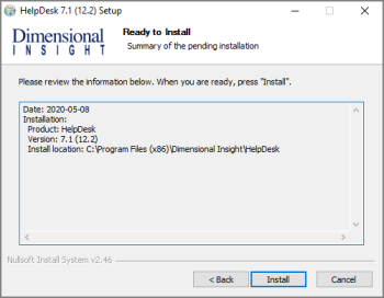 HelpDesk Ready to Install.